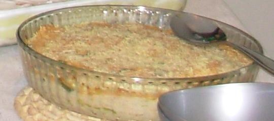 Torta fácil de frango com alho poró