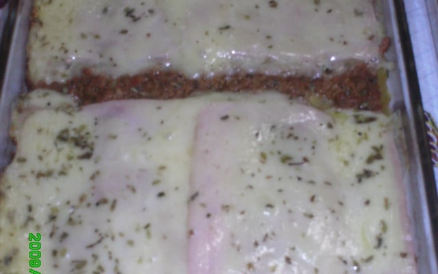 Lasanha de carne moída