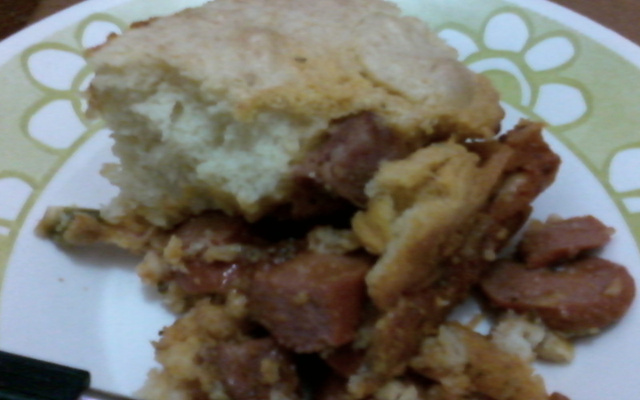 Bolo salgado de liquidificador para o lanche