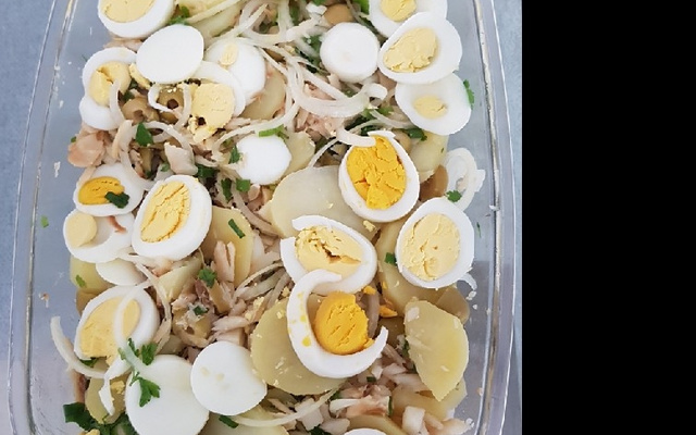 Salada prática de bacalhau