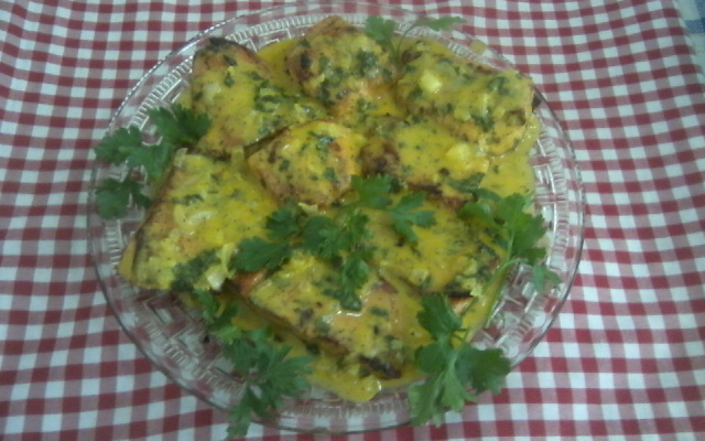 Salmão ao molho de maracujá