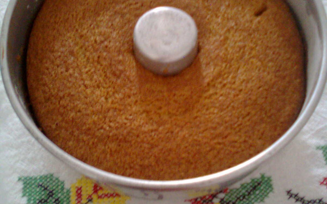 Bolo de aveia com laranja