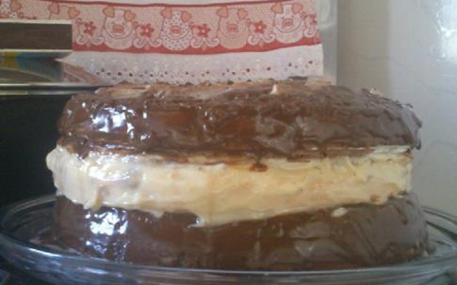 Torta de brigadeiro e branquinho rápida