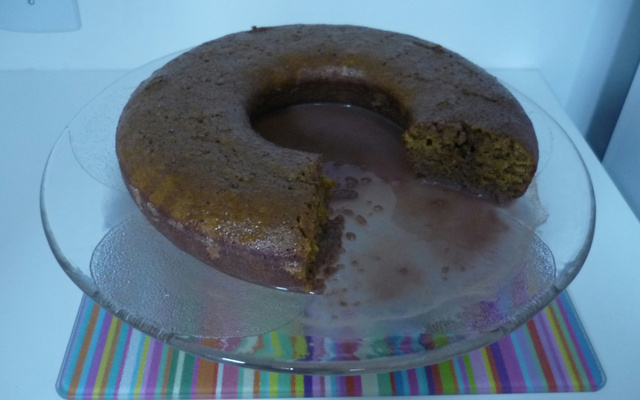 Bolo de cenoura integral sem óleo