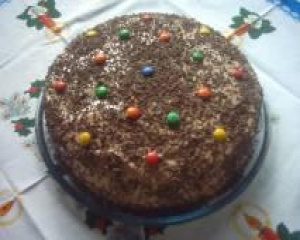 Bolo festivo de chocolate