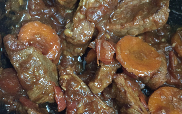 Picadinho de bife de alcatra ou contra filé