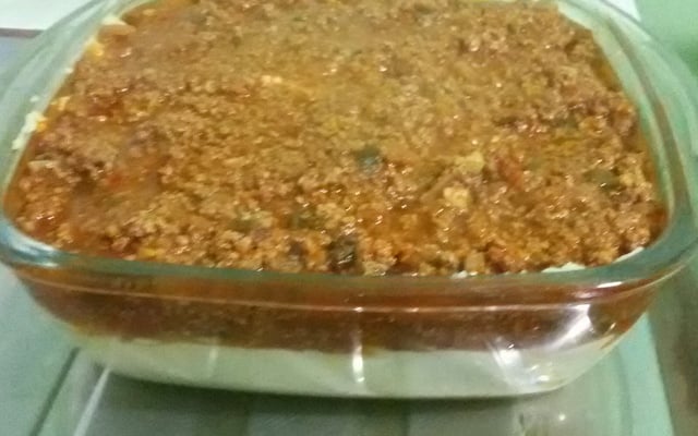 Angu de fubá com queijo mussarela