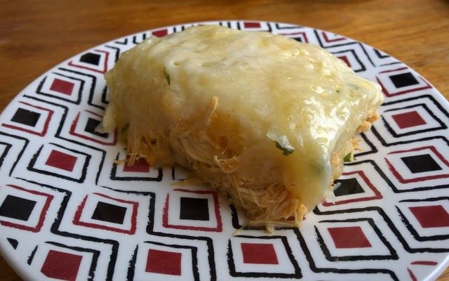 Escondidinho de aipim com frango