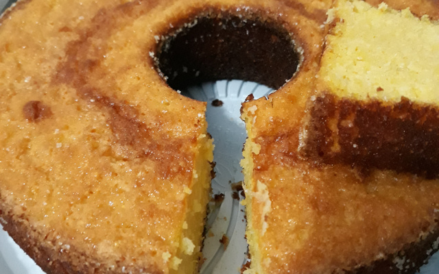 Bolo de milho e milharina super rápido