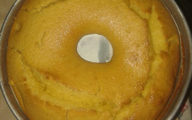 Bolo de fubá de liquidificador super fofo