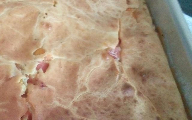 Torta de queijo e presunto