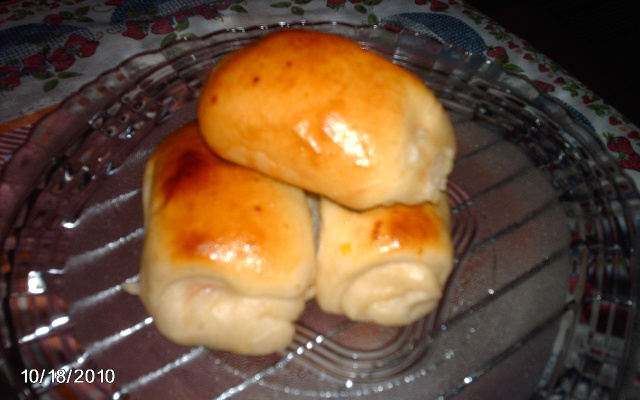 Enroladinho de presunto e mussarela