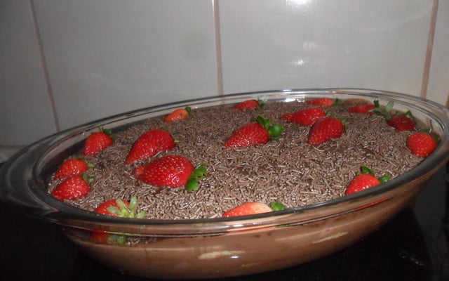 Pavê creme de chocolate