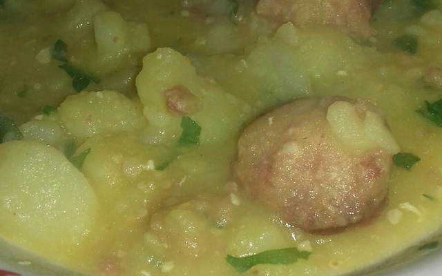 Sopa de batata deliciosa