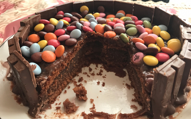 Bolo de Kit Kat à minha moda