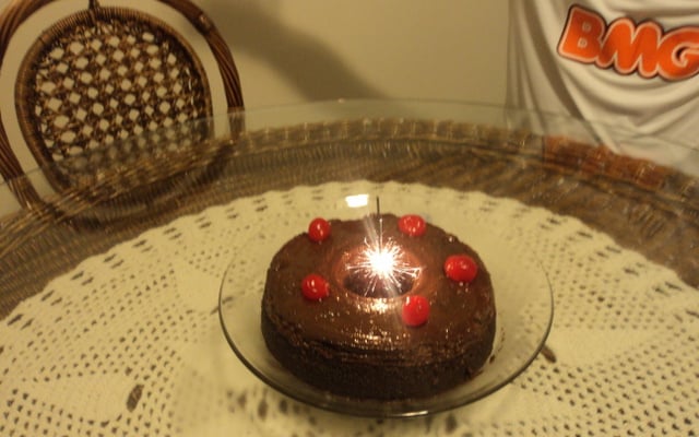 Bolo pudim de chocolate