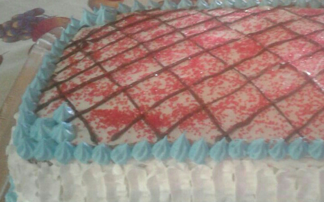 Bolo de festa simples