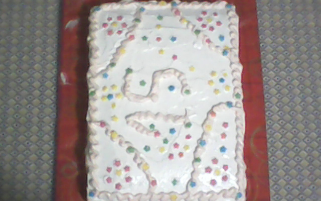 Bolo de laranja decorado