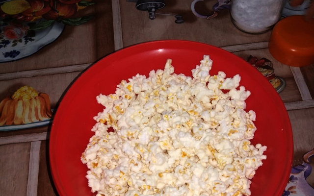 Pipoca sem óleo