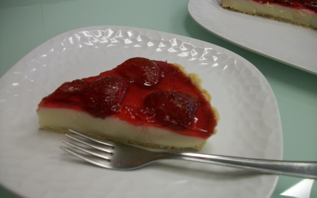Torta de morango com iogurte