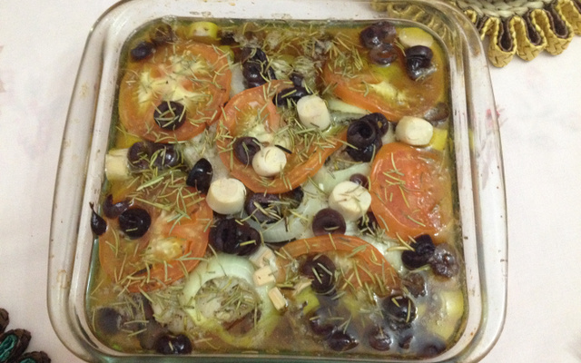 Filé de linguado à moda italiana