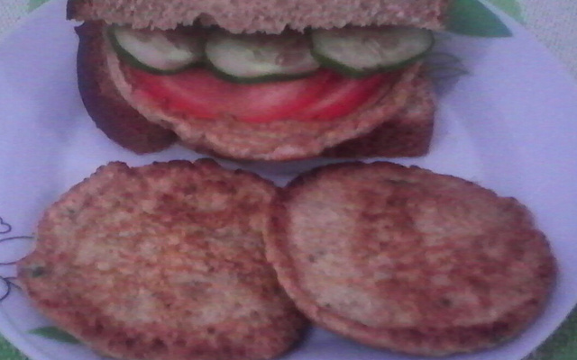 Hambúrguer de aveia vegetariano