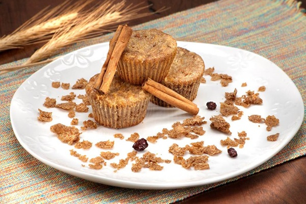 Muffin integral de maçã