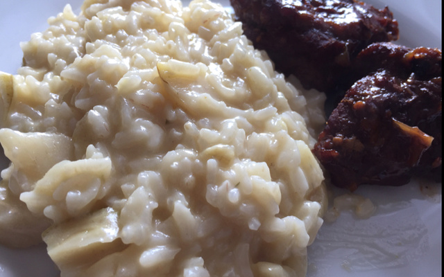 Risoto de Alcachofras Super Rápido