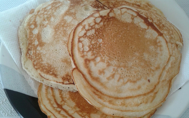 Waffle de frigideira (pancakes)