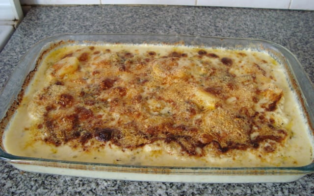 Batatas gratinadas