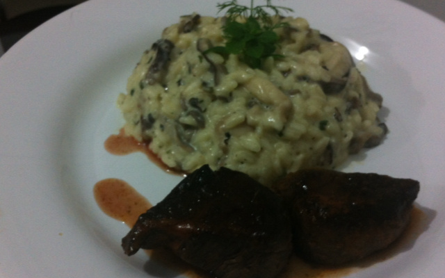 Risoto Philadelphia com Cogumelos