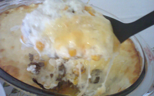 Gratinado de carne moída