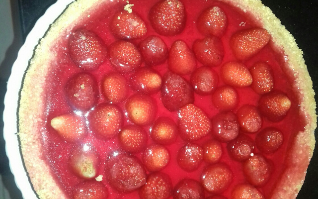 Torta gelada de morango