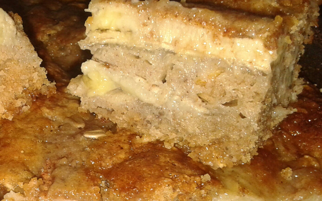 Torta de banana com aveia