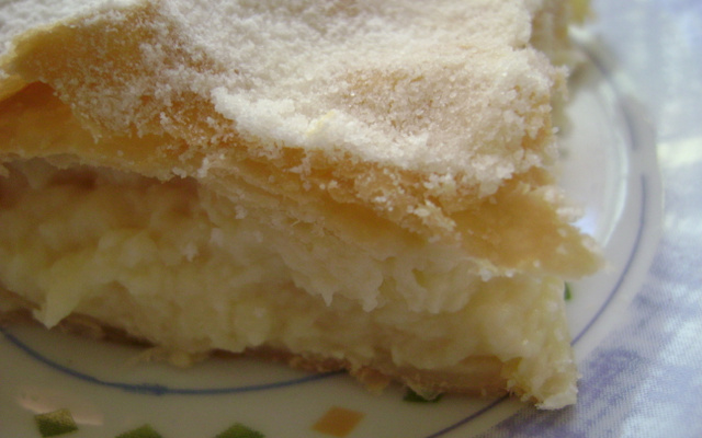 Folhado de creme