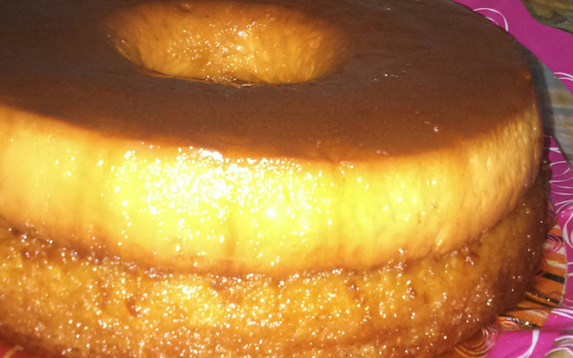 Bolo de laranja com pudim