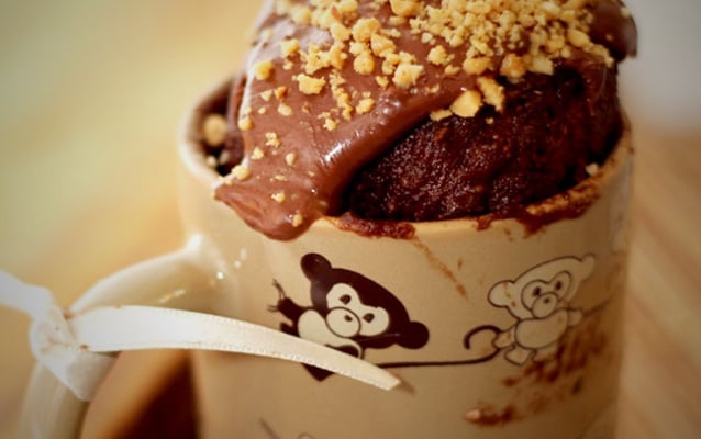 Bolo de Caneca de Nutella (Mug cake)