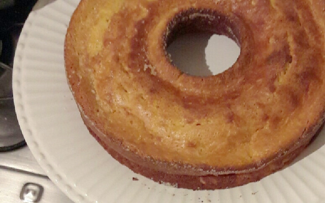 Bolo de espiga de milho verde