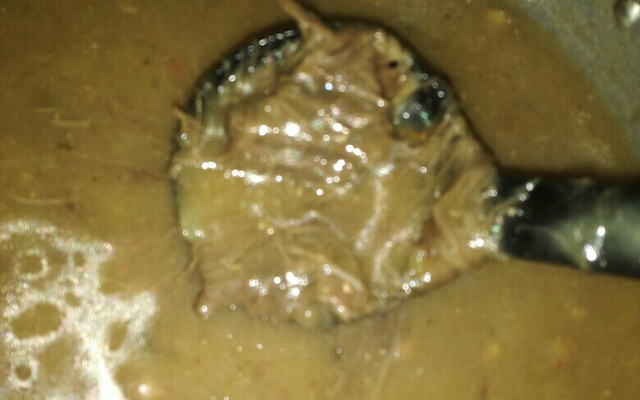 Caldo de costela com mandioca