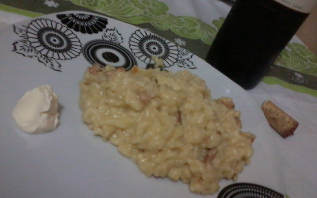 Risoto com cream cheese