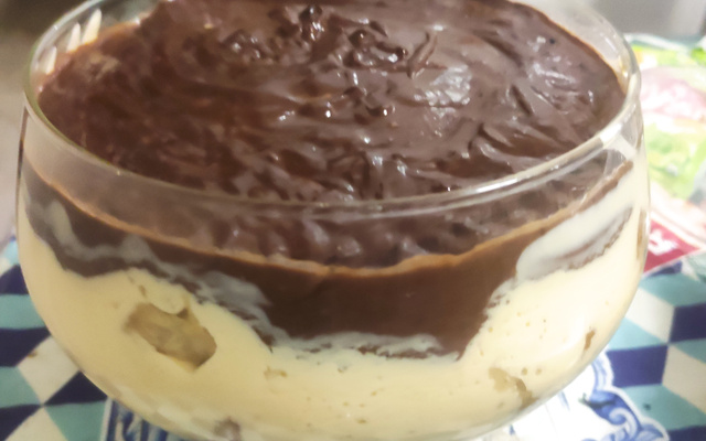 Pavê Natalino de Maracujá com Panetone