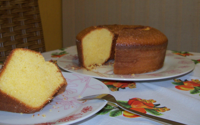 Bolo de farinha de milho da Nelsina
