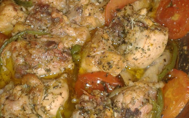 Ensopado de frango no forno