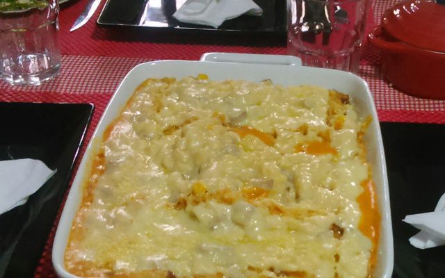 Macarrão de panela de pressão delícia