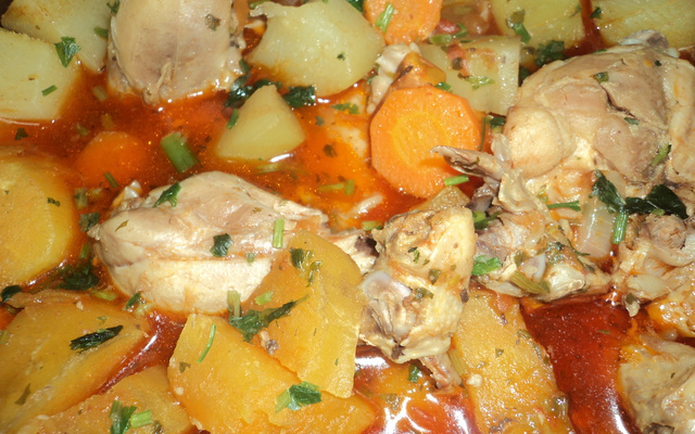 Frango com legumes da Megg