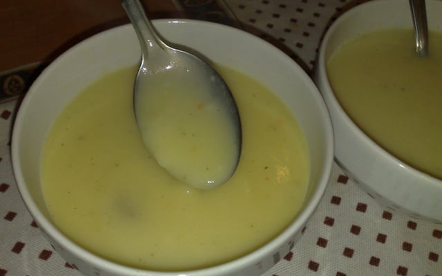 Sopa creme com frango e batata