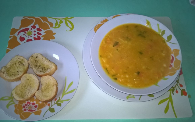Sopa cremosa de legumes