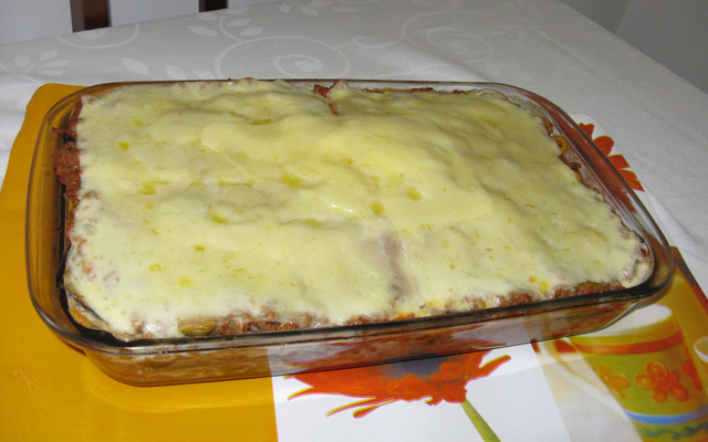 Minha lasanha de berinjela