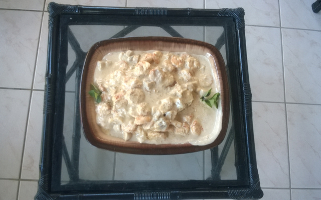 Atum ao molho de camarão com catupiry