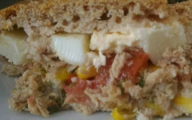 Torta de atum integral da Jessica